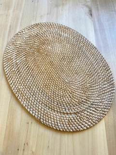 Individual oval ratán - comprar online