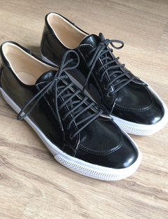Zapatillas Taj charol negro - comprar online