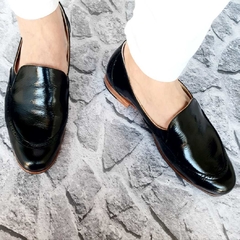 Mocasines Ansu negro picado