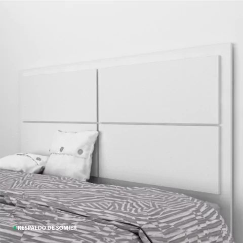 Respaldo de cama 1.60mt Blanco