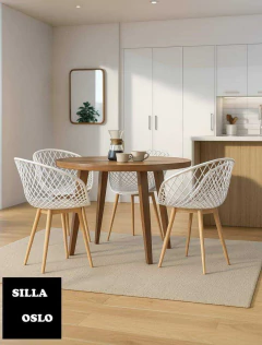 Sillas Oslo x blanco 4 unidades - tienda online