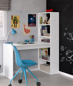 Escritorio con biblioteca integrada reversible - comprar online