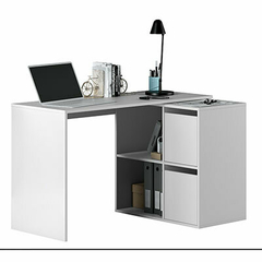 Escritorio con biblioteca baja + puertas