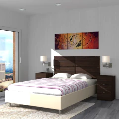 Juego respaldo + mesas de luz en internet