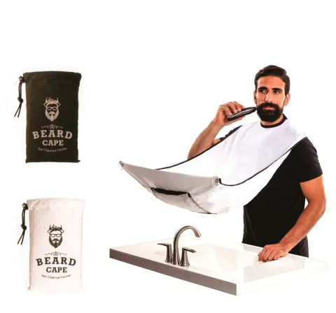 Capa barbero blanca o negra