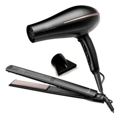 kit ga.ma secador bora + plancha elegance chia