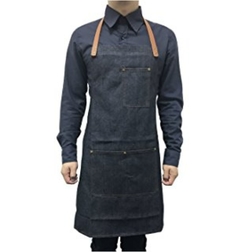 Delantal Barbero Jean Combinado