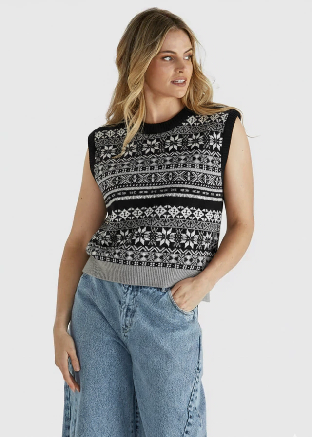 15787 Chaleco Remix Gris