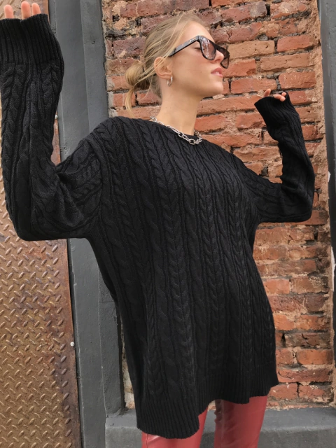 15482 Swater trenza over