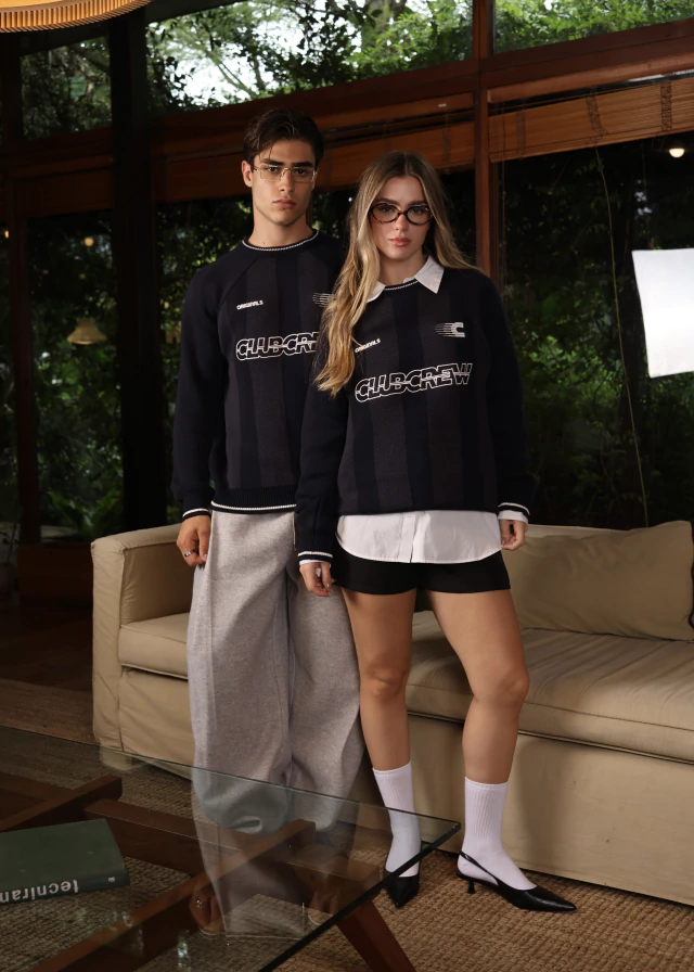 Sweater Originals azul/crudo — imagen 7