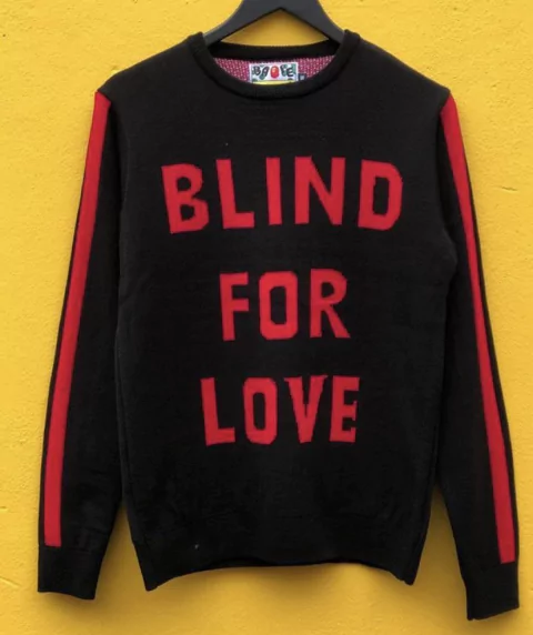 15277 Sweater BLIND OF LOVE con LOBO - El club del sweater