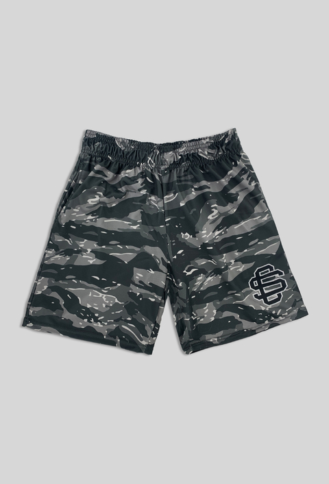 SHORT CAMO BLACK