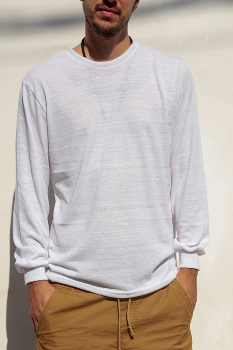Remera manga larga WHITE