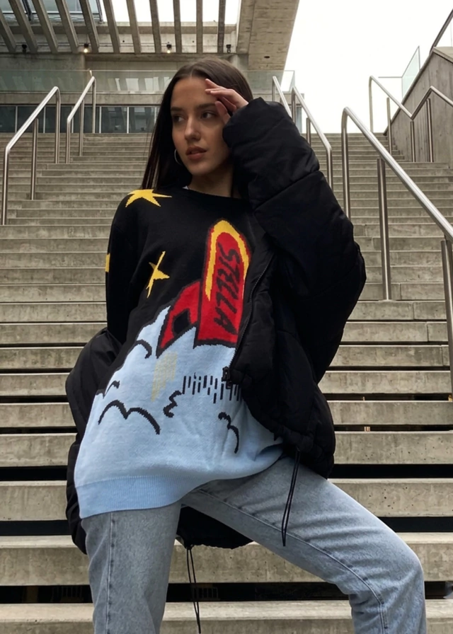 15807 Sweater Rocket celeste