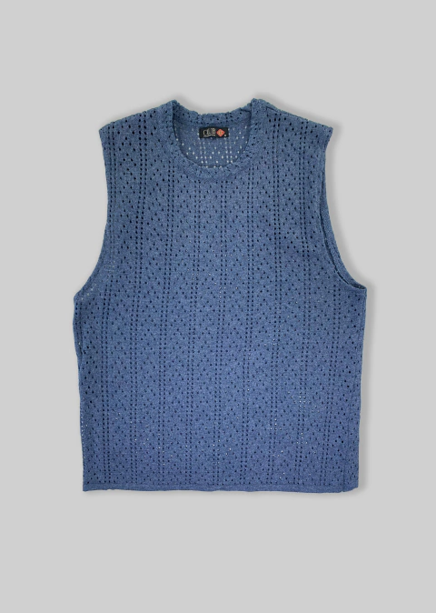 Musculosa Spot Blue Mel