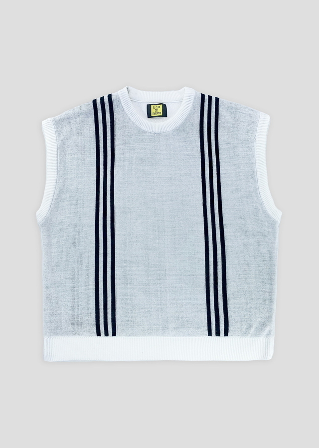 Chaleco franjas white