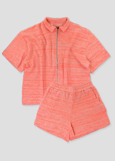 Set Cierre neon naranja