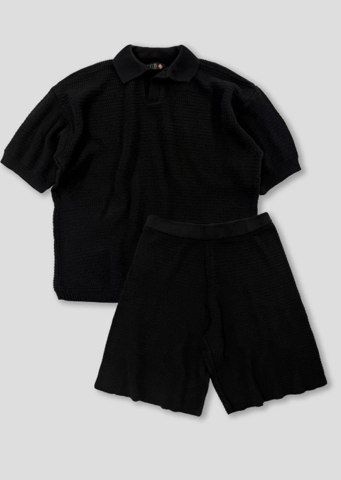 Conjunto Santa Clara Relieve -Negro