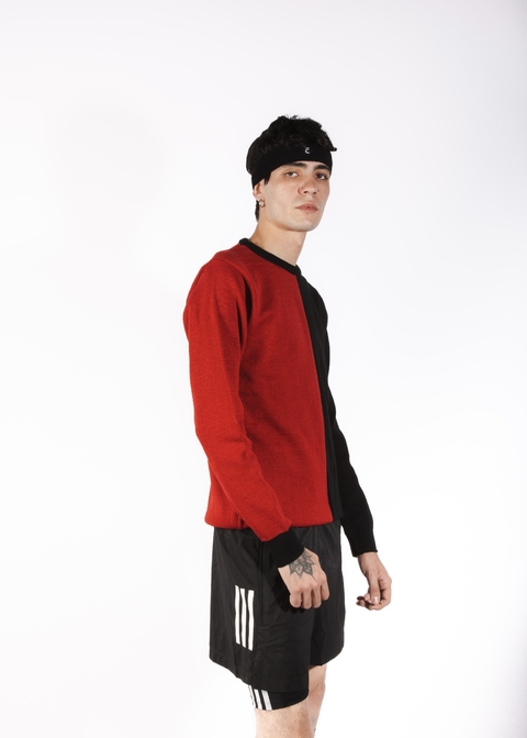 15424 Sweater Rojo y Negro