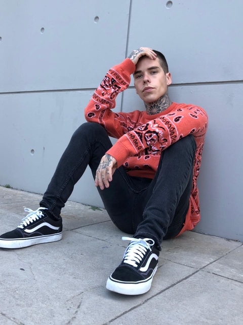 15652 Sweater Bandana ORANGE