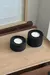 set de 02 candelabros grandes negros + velas