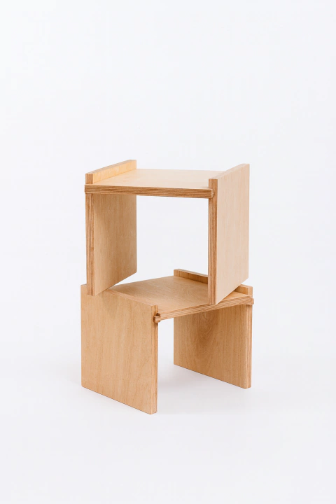 set de 02 mini stools abrulka | madera [PRE-ORDER] - comprar online