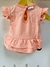 Body vestido con volado Malibu Art-386 DURAZNO - comprar online