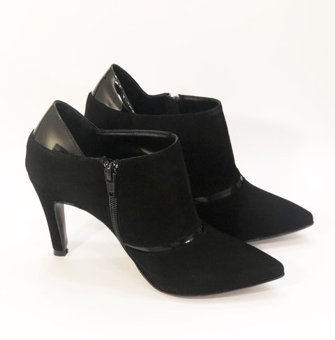 BOTITAS CAMILLE GAMUZA NEGRO