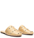 SANDALIAS FIORELLA MULES CHATAS DE RAFIA CON CRISTALES