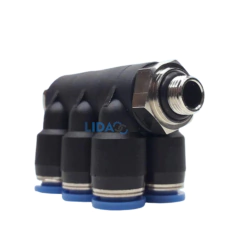 DISTRIBUIDOR BANJO 6 SAIDAS TUBO MILIMÉTRICO X ROSCA BSP - comprar online
