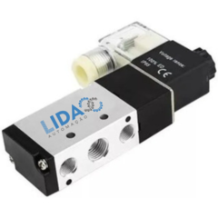 VÁLVULA SIMPLES SOLENOIDE 5/2 VIAS ROSCA 1/4 - MICROMECANICA