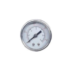 MANOMETRO HORIZONTAL DIÂMETRO 63MM CORPO METALICO ROSCA 1/4