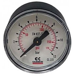 MANOMETRO DIÂMETRO 40MM ROSCA 1/8 ESCALA 0-12 BAR