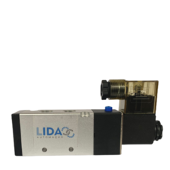 VÁLVULA SIMPLES SOLENOIDE 5/2 VIAS ROSCA 1/4 BSP