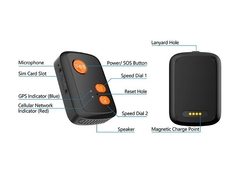 Botón SOS, GPS, Teléfono, 4G, colgante o llavero