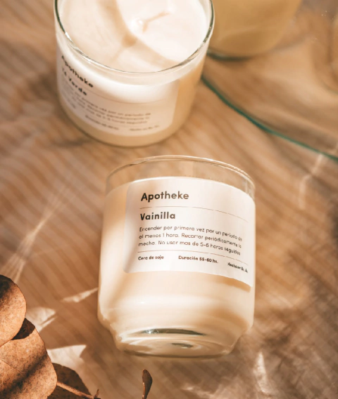 Velas de Soja distintas variedades -Apotheke