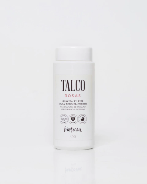Talco Natural de Rosas- Bioterra