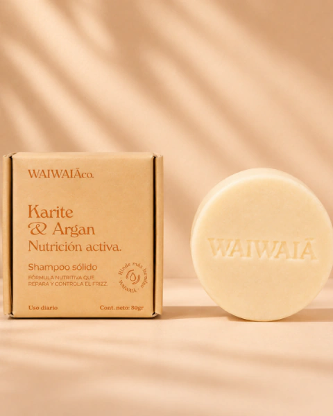 Shampoo Karite y Argán Moisturizer - cabello seco/ frizz- Waiwaia co