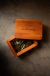 Caixa Little Love em Madeira Peroba para Pen Drive Tampa de Sobre por