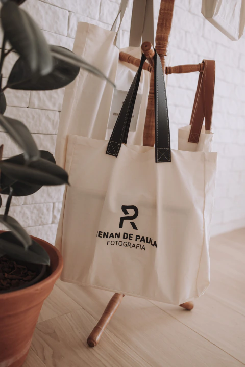 Ecobags Personalizadas 40x45 em Algodão Cru | Kit para Entregas na internet