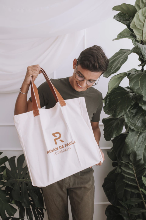 Ecobags Personalizadas 40x45 em Algodão Cru | Kit para Entregas