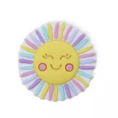 Aplique Sol Sorrindo Cand Colors emborrachado (3un)