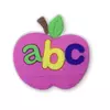 Aplique Maçã Escolar Rosa ABC emborrachado (3un)