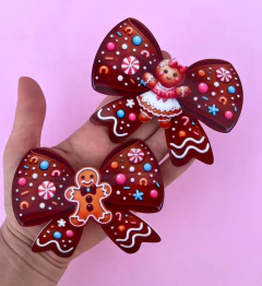 Aplique Laço Doce Curvado para Tiara (un)