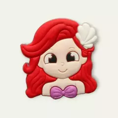 Aplique Princesa Ariel emborrachado mod24 (3un)