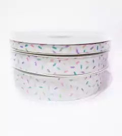 Gorgurão Branco Estampado Granulado Yama (3 metros)