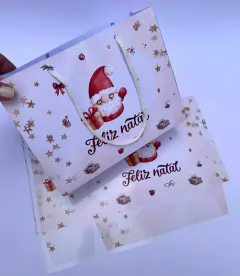 Sacola Papel Natal (Monte Você Mesma) 15x20cm (5un)