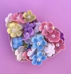 Aplique Flor Armada tipo Crochê miolo pérola cores sortidas cand Colors (5un)