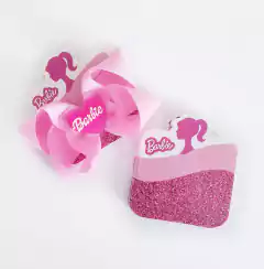 Tag Barbie Quadrada Papel 300g Laminado Frente 10x9cm