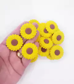 Aplique Girassol Amarelo (M) Emborrado mod23 (3un) - comprar online